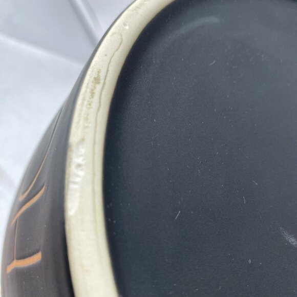 Rae Dunn Howloween XL Dog Pet Food Bowl Black Orange Artisan Collection Magenta - Picture 10 of 10